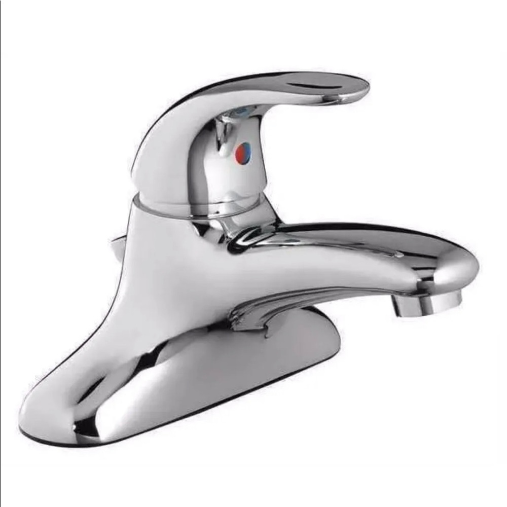 American Standard 6114116.002 Manual 4" Mount, 2 Hole Low Arc Bathroom Faucet,